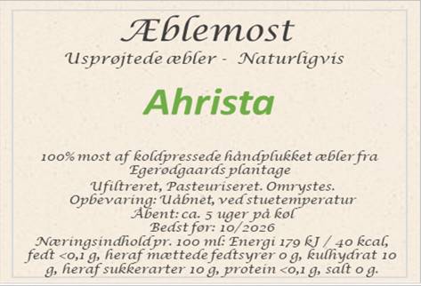 Æblemost Ahrista